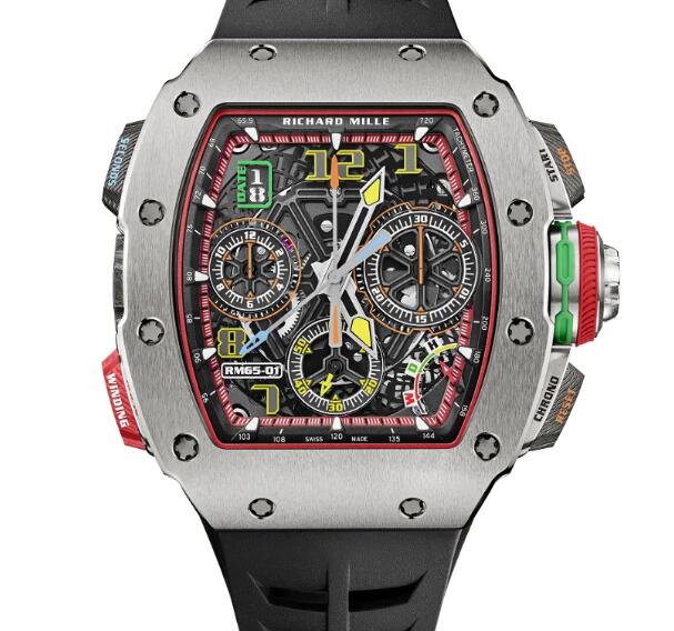 RICHARD MILLE RM 65-01 Automatic Split-Seconds Chronograph Titanium Replica Watch